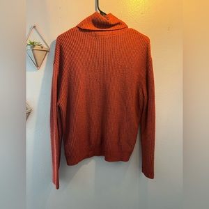 Rust orange Sanctuary Oversized turtleneck from Nordstrom